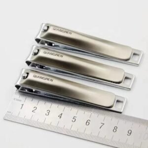 Qiangren Nail Cutter Stainless Steel Manicure Fingernail Clippers